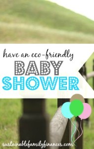 eco friendly baby shower